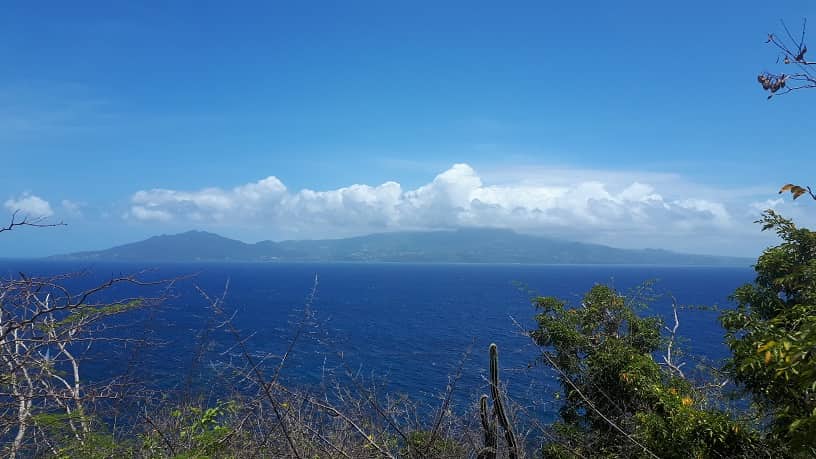 Vue des Saintes en Guadeloupe
